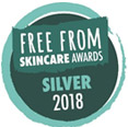 Free From Skincare awards silver 2018
